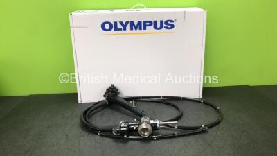 Olympus CF-Q260DL Video Colonoscope in Case - Engineer's Report : Optical System - No Fault Found, Angulation - No Fault Found, Insertion Tube - Minor Kinks / Ripples, Light Transmission - No Fault Found, Channels - No Fault Found, Leak Check - No Fault 