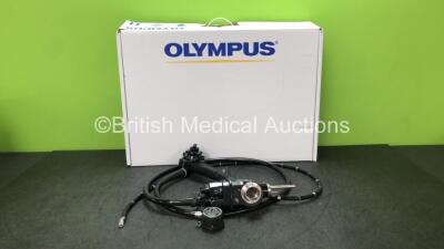 Olympus GIF-UM2000 Ultrasound Video Gastroscope in Case - Engineer's Report : Optical System - No Fault Found, Angulation - Not Reaching Specification, To Be Adjusted, Insertion Tube - No Fault Found, Channels - No Fault Found, Leak Check - No Fault Found