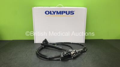 Olympus CF-Q260DL Video Colonoscope in Case - Engineer's Report : Optical System - Image OK, Head Functions Inoperative, Angulation - No Fault Found, Light Transmission - No Fault FOund, Channels - No Fault Found, Leak Check - No Fault Found *2710704*
