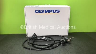 Olympus CF-Q260DL Video Colonoscope in Case - Engineer's Report : Optical System - No Fault Found, Angulation - Not Reaching Specification, To Be Adjusted, Insertion Tube - No Fault Found, Light Transmission - No Fault Found, Channels - No Fault Found, Le