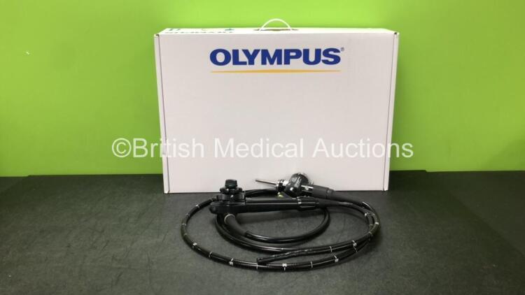 Olympus PCF-Q260AL Video Colonoscope in Case - Engineer's Report : Optical System - No Fault Found, Angulation - No Fault Found, Insertion Tube - No Fault Found, Light Transmission - No Fault Found, Channels - No Fault Found, Leak Check - No Fault Found