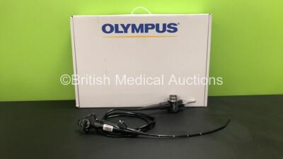 Olympus CYF-240 Video Cystoscope in Case - Engineer's Report : Optical System - No Fault Found, Angulation - No Fault Found, Insertion Tube - No Fault Found, Light Transmission - No Fault Found, Channels - No Fault Found, Leak Check - No Fault Found *5707
