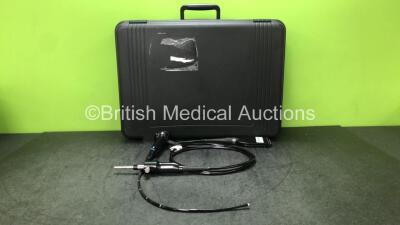 Olympus CYF-V2 Video Cystoscope in Case - Engineer's Report : Optical System - Unable to Check, Angulation - No Fault Found, Insertion Tube - No Fault Found, Light Transmission - No Fault Found, Channels - No Fault Found, Leak Check - No Fault Found *W700