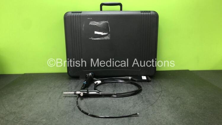 Olympus CYF-V2 Video Cystoscope in Case - Engineer's Report : Optical System - Unable to Check, Angulation - No Fault Found, Insertion Tube - No Fault Found, Light Transmission - No Fault Found, Channels - No Fault Found, Leak Check - No Fault Found *W700