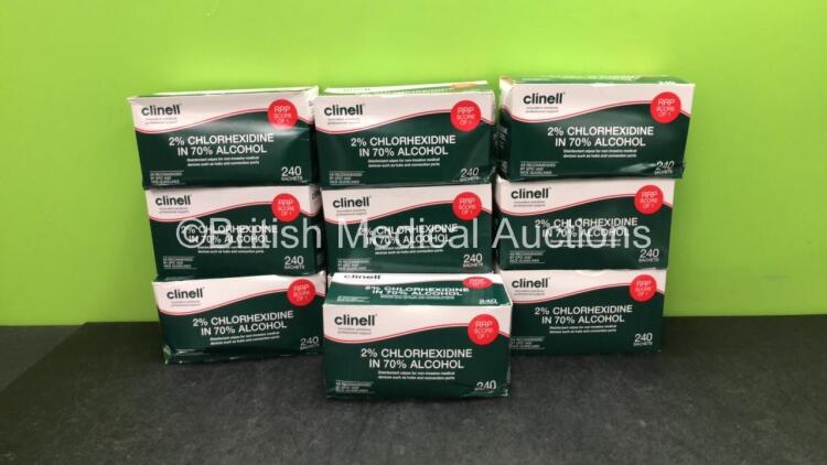 Approximately 2400 x Clinell Alcohol Sachet Wipes