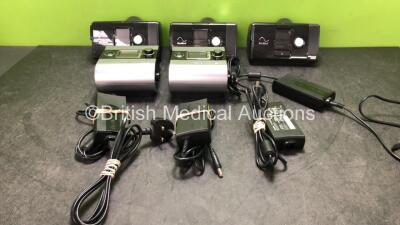 Job Lot Including 3 x ResMed AutoSet 10 CPAP Unit with 2 x AC Power Supplies (All Power Up) 2 x ResMed AutoSet S9 CPAP Units with 2 x AC Power Supplies (Both Power Up) *SN 23191591268, 23162494645, 23182500889, 23132074218, 22151027821*