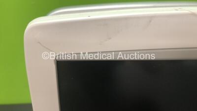 GE Carescape B650 Touch Screen Patient Monitor *Mfd - 07/2010* (Damage to Casing - See Photos) - 3