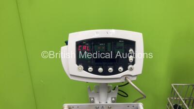 1 x Welch Allyn 53NTO Patient Monitor on Stand and 1 x Mindray Accutorr Plus Patient Monitor with 2 x Leads (Both Power Up) *JA115680 / A726311-K2* - 2