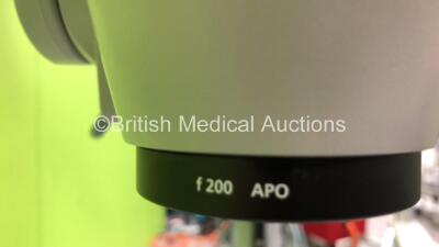Zeiss OPMI Visu 150 Surgical Microscope with 2 x Zeiss F170 Binoculars, 2 x 12,5x Eyepieces, Zeiss f200 APO Lens on Zeiss S7 Stand and Footswitch (Powers Up with Good Bulb) *374844* - 6