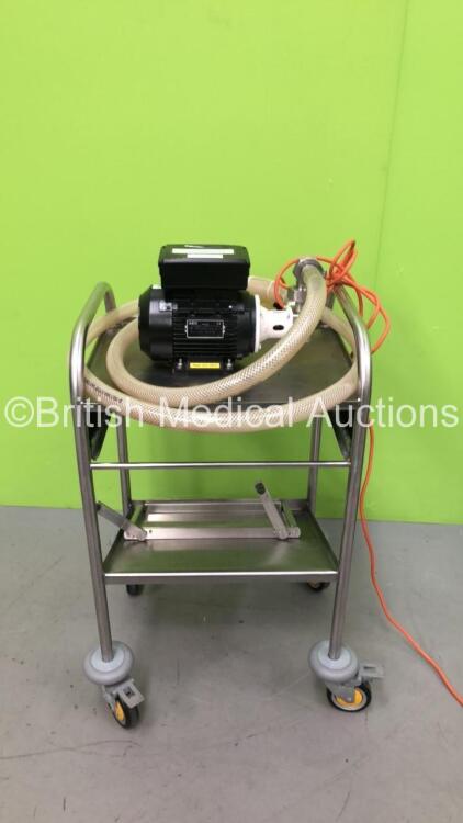 AEG Type AMME 80ZBA6 Motor Pump on Trolley (Powers Up)