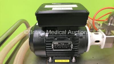 AEG Type AMME 80ZBA6 Motor Pump on Trolley (Powers Up) - 2