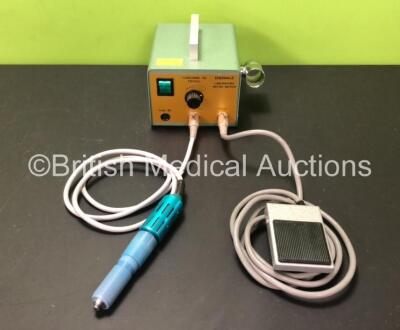 Edenvale Laboratory Micro-Motor with Handpiece and Footswitch (Untested Due to Cut Power Cable - See Photos) *SN 202*