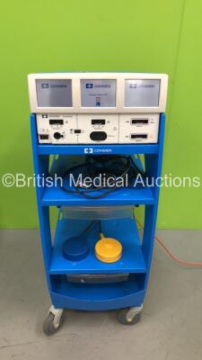 Covidien ForceTriad Electrosurgical /Diathermy Unit Software Version 4.0 on Stand with Footswitches (Powers Up) *S/N T3G36066EX* **Mfd 07/2013**