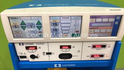 Covidien ForceTriad Electrosurgical /Diathermy Unit Software Version 3.60 on Stand with Footswitches (Powers Up) *S/N T3G36105EX* **Mfd 07/2013** - 2