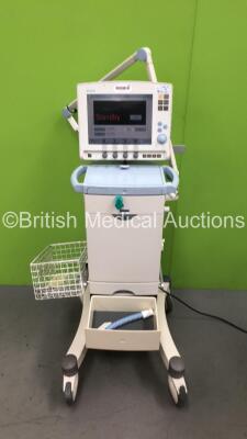 Maquet Servo i Ventilator Model No 06487800 System Version v8.0 System Software Version v8.00.01 Total Operating Hours 88362 with Hoses (Powers Up-Scratches to Screen-See Photos)