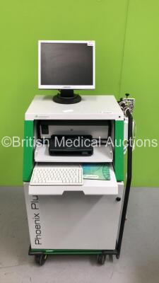 Albyn Medical Phoenix Plus Trolley with Monitor and Accessories (HDD REMOVED)