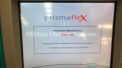 Gambro PrismaFlex Dialysis Machine Software Version 8.20 (Powers Up with Error) - 2