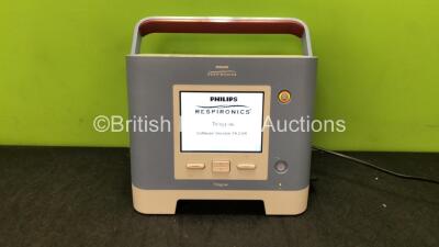 Respironics Trilogy 100 Ventilator Software Version 14.02.04 with 1 x Philips Ref 1055804 Battery (Powers Up) *SN 1054096*