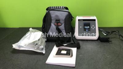 Breas Vivo 2 Ventilator with 1 x AC Power Supply, 1 x User Manual and 1 x Breathing Tube in Carry Bag *Mfd 04-2020* (Powers Up) *SN D160450*