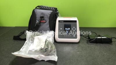 Breas Vivo 2 Ventilator with 1 x AC Power Supply, and 1 x Breathing Tube in Carry Bag *Mfd 04-2020* (Powers Up) *SN D140711*