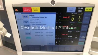 GE Datex-Ohmeda Avance CS2 Anaesthesia Machine Software Version 10.01 with Bellows and Hoses (Powers Up) *S/N APKS01029* - 2