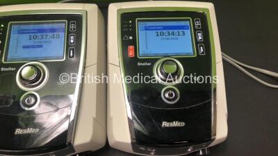 3 x ResMed Stellar 100 CPAP Units with 3 x AC Power Supplies (All Power Up) *SN 20160880435 / 20160841594 / 20150863476* - 5