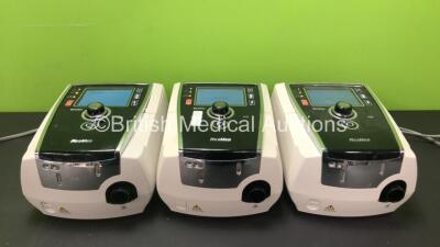 3 x ResMed Stellar 100 CPAP Units with 2 x AC Power Supplies (All Power Up, 2 x Power Supplies Included) *SN 20160659525 / 20160659331 / 22181091752*