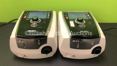 2 x ResMed Stellar 150 CPAP Units with 2 x AC Power Supplies (Both Power Up) *SN 20170698677 / 20141907539*