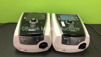 2 x ResMed Stellar 150 CPAP Units with 2 x AC Power Supplies (1 x Powers Up, 1 x Draws Power Does Not Power Up) *SN 20132093628 / 22181025689*