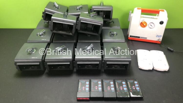 Mixed Lot Including 5 x G Rutter RS7 Nerve Stimulators (1 x Missing Casing - See Photos) 2 x Biotronik Reocor S Pacemakers (Both Power Up) 1 x Quick Clear Rescue Suction Unit (Powers Up) and 16 x Respironics System One Humidifiers *SN 4085 / 5008 / 5004 /