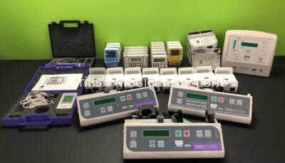 Mixed Lot Including 2 x Graseby 3150 Syringe Pumps, 1 x Graseby 3100 Syringe Pump, 3 x CME Medical Bodyguard 575 Infusion Pumps, 4 x CME Bodyguard 121 Twins Infusion Systems, 4 x CME Bodyguard 323 Infusion Pumps, 3 x CME Bodyguard 545 Epidural Infusion Pu