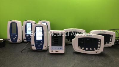 Job Lot Including 4 x Welch Allyn Spot Vital Signs Monitors with 3 x AC Power Supplies (All Power Up) 3 x Welch Allyn 53NOP Patient Monitors with 2 x AC Power Supplies (All Power Up) 1 x Datascope Duo Patient Monitor (Powers Up) *SN 201308723, 201419375, 