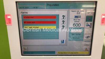 2 x B-Braun Dialog+ Dialysis Machine Software Version 8.28A- Running Hours 53506 - (Both Power Up with 1 x Alarm) - 3