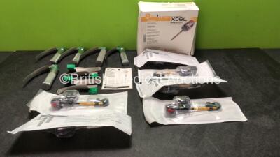 Mixed Lot Including 5 x Timesco Laryngoscopes with 9 x Blades and 6 x Ethicon Endopath Xcel Dilating Tip Trocars / Cannulas