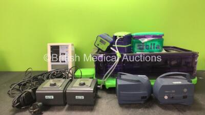 Mixed Lot Including 1 x Stella IQ Decontamination System, 1 x Datascope Accutorr Plus Patient Monitor, 2 x Philips Respironics REMstar Plus CPAPs Units with 2 x AC Power Supplies and 2 x Pari Boy SX Nebulizers
