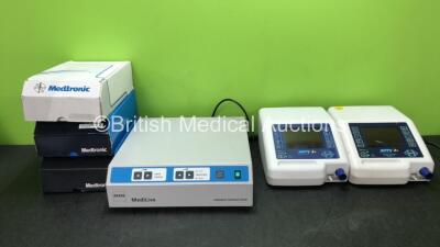 Mixed Lot Including 1 x Zeiss MediLive Camera Control Unit (Powers Up) 2 x Nippy 3+ Ventilators (Both Power Up) 3 x Medtronic My Care Link *SN 299228, 2010-11400, 2010-11392*