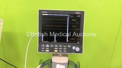 2 x Datascope Passport V Patient Monitors Including Co2, Microstream, ECG, SpO2, P1, P2, T2 and NIBP Options (Both Power Up with 1 x Damaged Display - See Photo) - 4