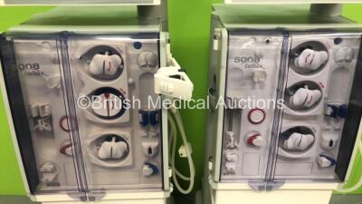 2 x Fresenius Medical Care 5008 Cordiax Dialysis Machines - Software Version 4.57 - Running Hours 33216 / 42442 (Both Power Up) *S/N 7VEA9420 / 5VEA2374* - 4