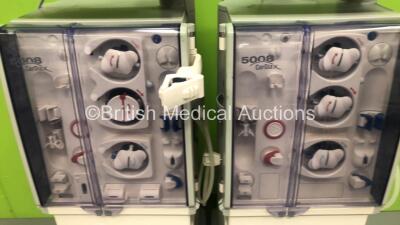 2 x Fresenius Medical Care 5008 Cordiax Dialysis Machines - Software Version 4.57 - Running Hours 45534 / 40961 (Both Power Up) *S/N 6VEA5029 / 6VEA4927* - 6