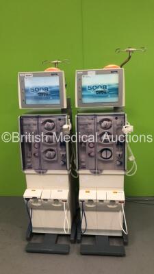 2 x Fresenius Medical Care 5008 Cordiax Dialysis Machines - Software Version 4.57 - Running Hours 31399 / 39222 (Both Power Up) *S/N 5VEA2376 / 5VEA2220 * - 2
