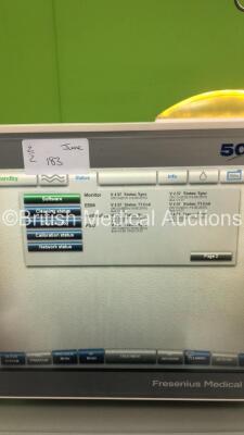 2 x Fresenius Medical Care 5008 Cordiax Dialysis Machines - Software Version 4.57 - Running Hours 31399 / 39222 (Both Power Up) *S/N 5VEA2376 / 5VEA2220 * - 8