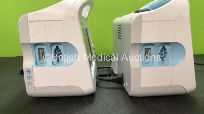 2 x Welch Allyn 6000 Series Vital Signs Monitors Including SpO2 and NIBP Options (Both Power Up, 1 with Missing Cover and Handle Cover-See Photos) - 5