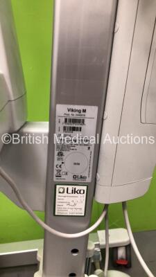 4 x Viking M Electric Patient Hoists with 4 x Batteries and 2 x Controllers (All Power Up) - 4