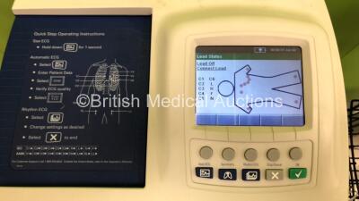 3 x Welch Allyn CP200 ECG Machines on Stand with 3 x 10 Lead ECG Leads (All Power Up) - 3