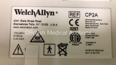 3 x Welch Allyn CP200 ECG Machines on Stand with 3 x 10 Lead ECG Leads (All Power Up) - 5