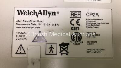 3 x Welch Allyn CP200 ECG Machines on Stand with 2 x 10 Lead ECG Leads (All Power Up) - 5