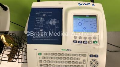 2 x Welch Allyn CP200 ECG Machines (Both Power Up) - 2