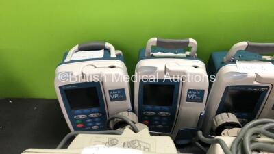 Job Lot Including 8 x Carefusion Alaris VP Plus Guardrails Infusion Pumps (1 x Missing Handle) with 8 x IVAC 180 Flow Sensors, 1 x Carefusion Alaris GP Plus Infusion Pump, 1 x Cardinal Health Alaris GP Plus Infusion Pump, 6 x Baxter Colleague Infusion Pum - 2