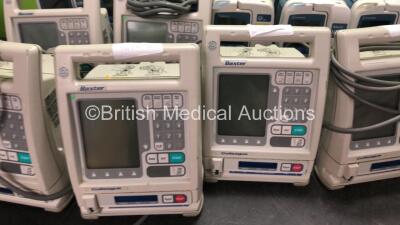 Job Lot Including 8 x Carefusion Alaris VP Plus Guardrails Infusion Pumps (1 x Missing Handle) with 8 x IVAC 180 Flow Sensors, 1 x Carefusion Alaris GP Plus Infusion Pump, 1 x Cardinal Health Alaris GP Plus Infusion Pump, 6 x Baxter Colleague Infusion Pum - 3