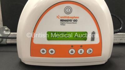 3 x Smith & Nephew Renasys Go Negative Pressure Wound Therapy Units with 1 x Power Supply and 3 x Cases (All Power Up) - 4